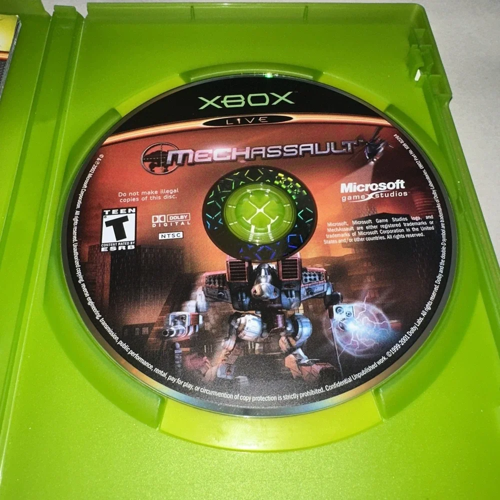 MechAssault (Microsoft Xbox, 2003) CIB Complete w/ Manual Great Condition